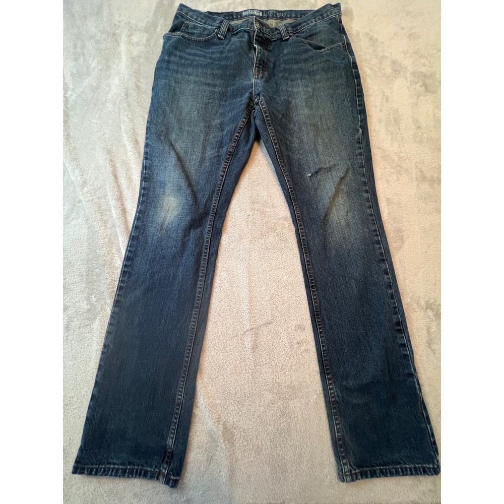 Free World Messenger Skinny Jeans Mens 36 Dark Wash Blue Denim Pants